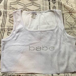 White BEBE tank top!